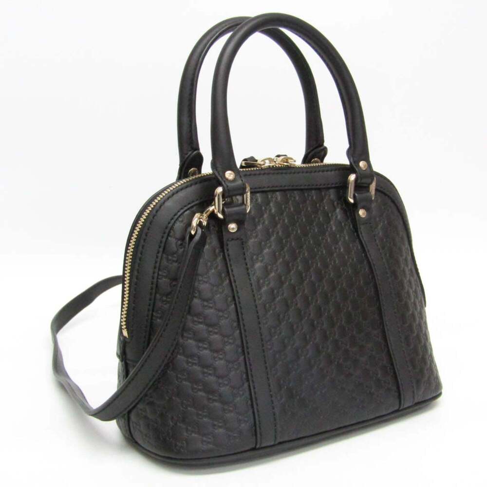GUCCI Authentic Black Leather Shoulder Bag - Picture 6 of 16